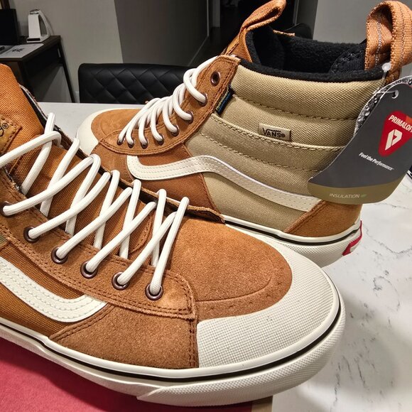 Vans Sk8-Hi MTE Glazed Ginger Marshmallow VN000CVTI6Y Men’s SZ 10 SKATE SNEAKER - Picture 4 of 12